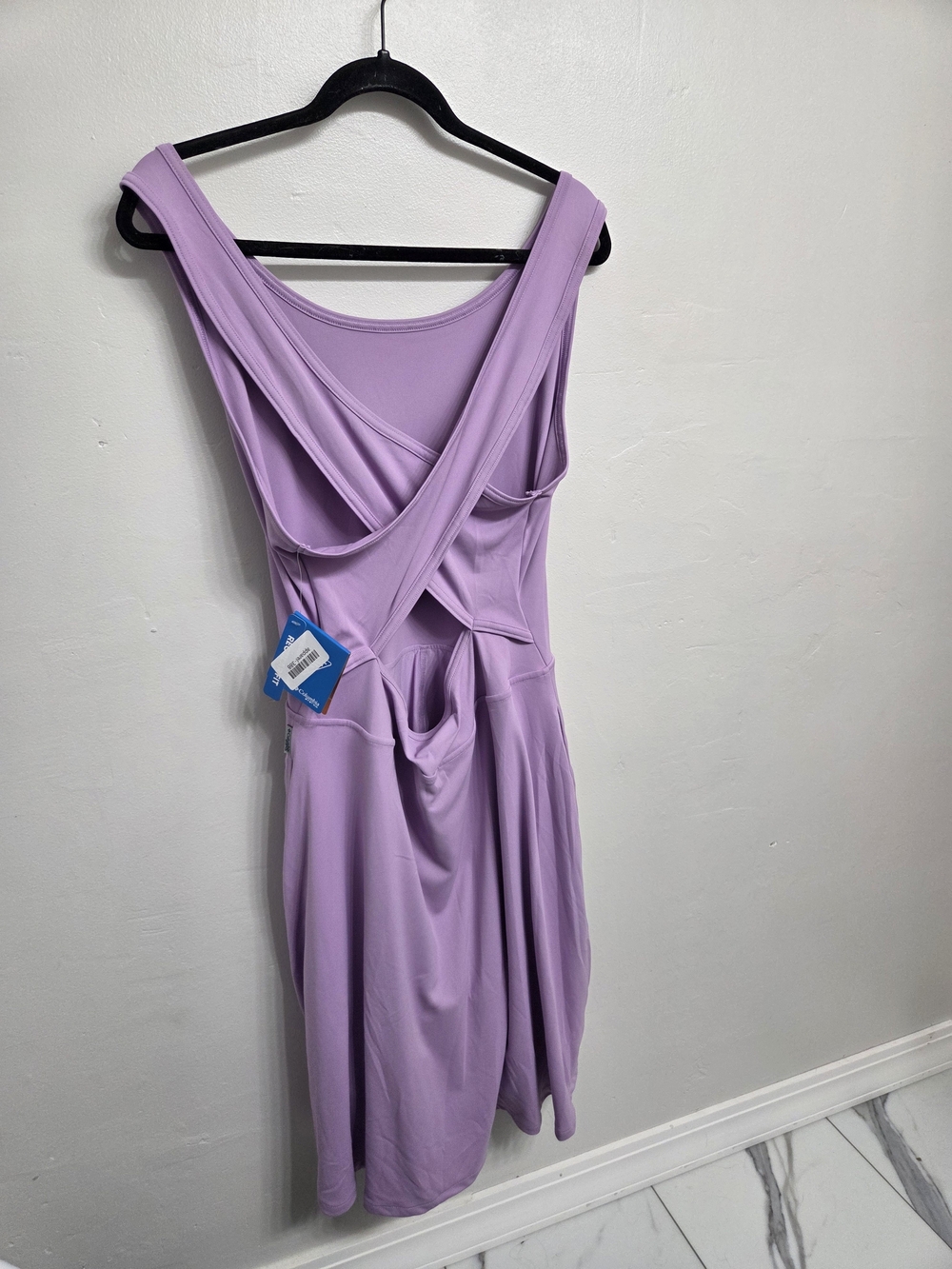 Columbia Lilac Cross-Back Backless Women’s Dress